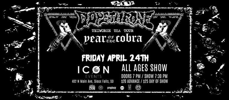 Dopethrone / Year Of The Cobra at ICON