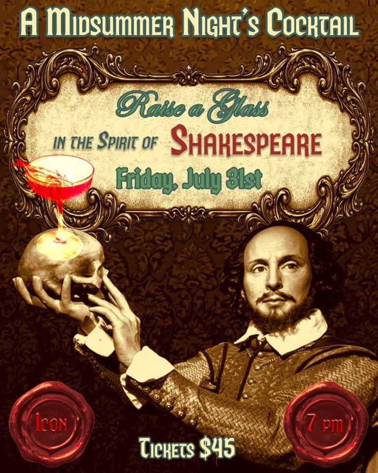A Midsummer Night’s Cocktail: Raise a Glass in the Spirit of Shakespeare