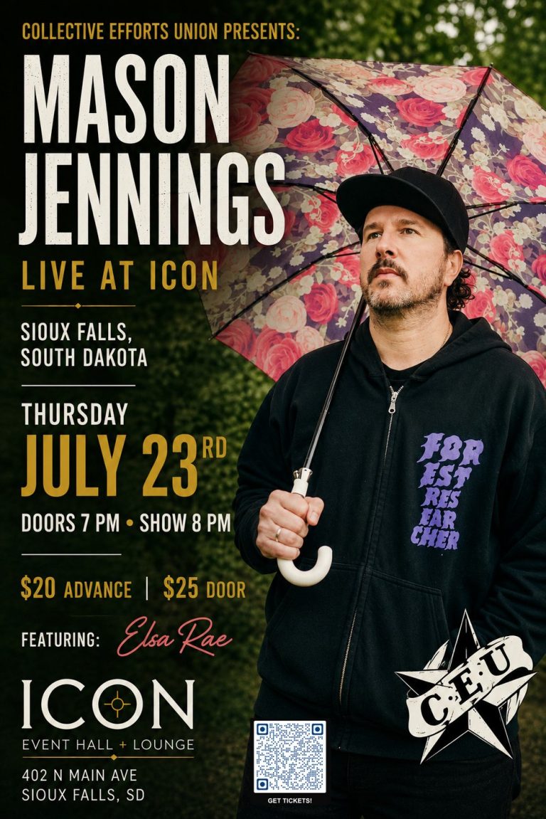 Thursday! Mason Jennings LIVE @ ICON w/ Elsa Rae