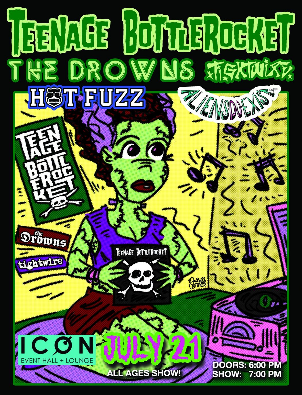 Teenage Bottlerocket / The Drowns / Tightwire at ICON (Sioux Falls ...
